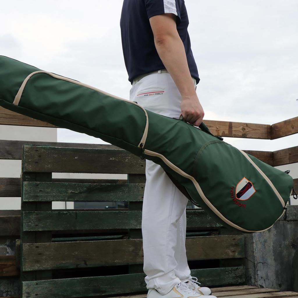 TOURBON Golf Sunday Golf Club Holder Driving Mini Unisex Bag, Carry, Case, Range, Course, Practice, Lightweight, Travel,