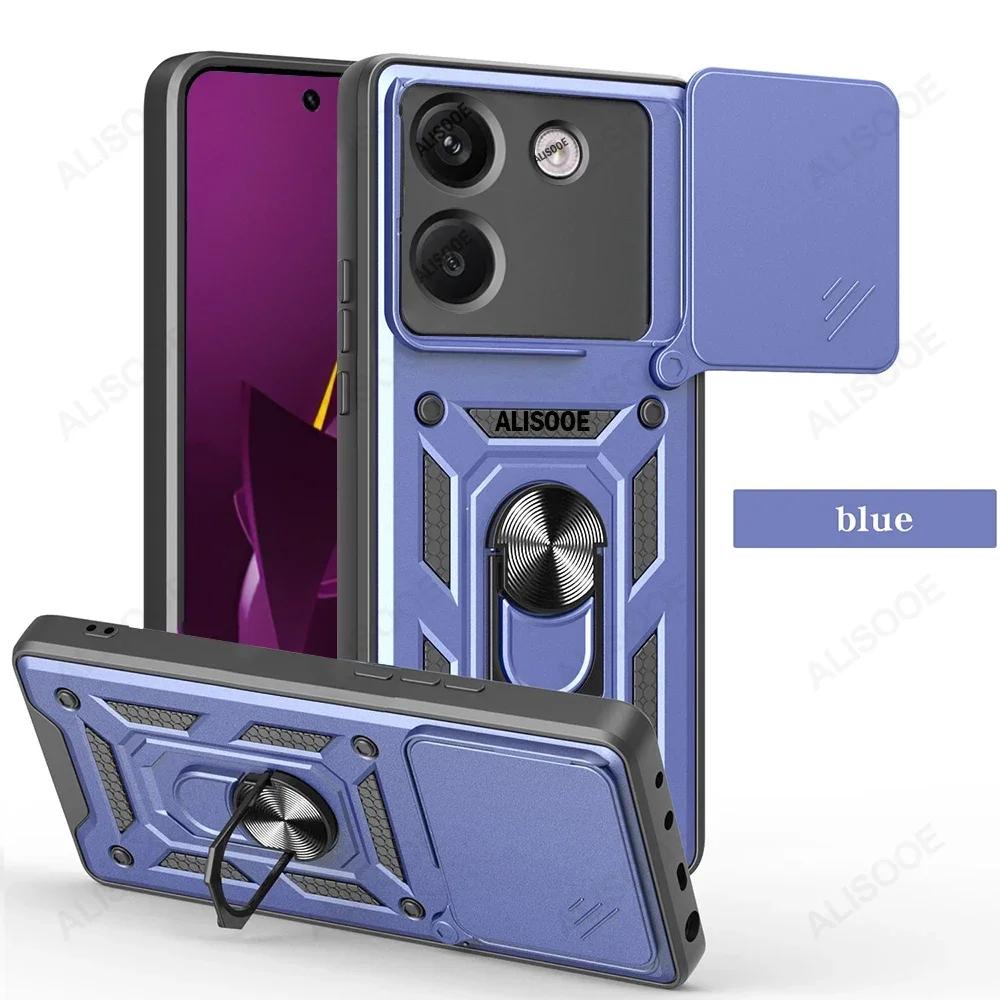 Armor Funda for POCO M7 Pro 5G Case Slide Camera Rotate Ring Stand Shockproof Cover for Xiaomi POCO M7 Pro 5G Capa Funda