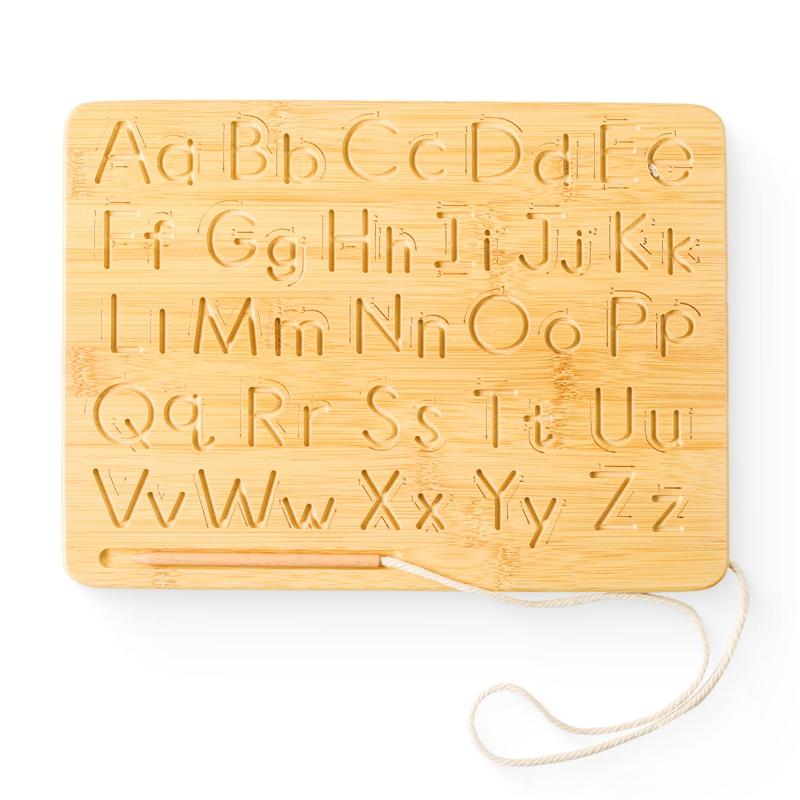 New Montessori Alphabet Learning Board Wooden Toys Children'S Early Education Toys Wooden Digital Alphabet Board Infant Gifts