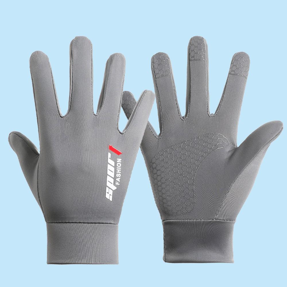 Thin Gloves for Men and Girls Anti Slip  Quick Drying Breathable  High Elastic Outdoor Cycling Sun Protection Silk Gloves