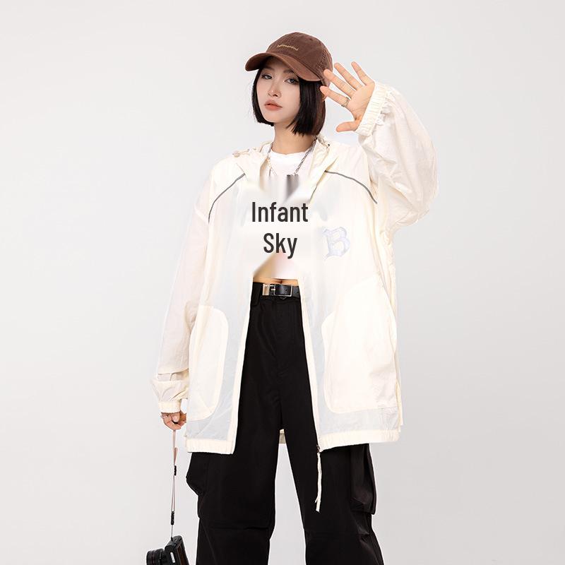 Women's Summer Lightweight Quick-Dry Hooded Sun Protection Jacket - Cool UV Protection Short Coat
