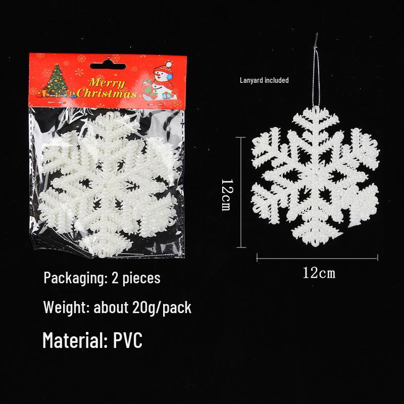 Port Christmas White Snowflake Ornaments – Garland & Hanging Decorations for Windows, Trees, and Parties