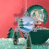 3 Styles Personalised Picture Snowflake Pendant Christmas Winter Theme Metal Pendant for Home Xmas Party DIY Craft Decorations