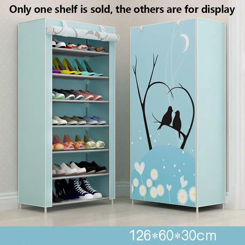 126 cm hoher wasserdichter Lagerregal-Schrank aus Edelstahl, Schuhregal, Kleiderständer, moderner Kleiderbügel