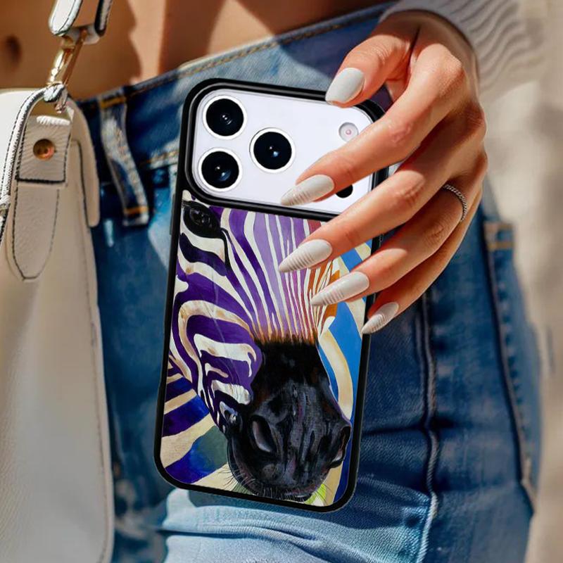 Zebra Animal Wildlife African Nature Phone Case For iPhone 17 Air 14 15 13 12 Max Cover For Apple 16e 11 Pro Max Plus Coque