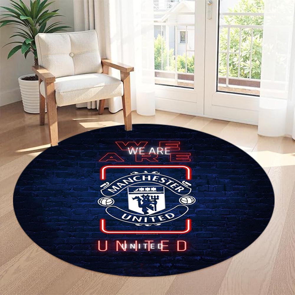 Barcelona Round Office Rug Perfect for Entryway Dining Room Dormitory Study room Antislip Round Carpet Anime Office Decor Spiritual Gift