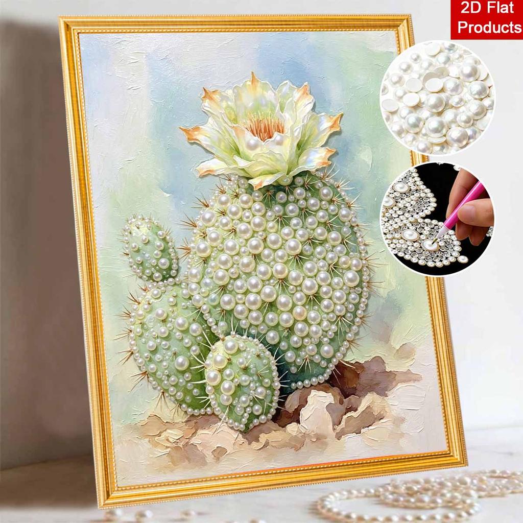 Cactus Pearl Painting Handmade Diy Pearl Art Painting Stickers Home Decoration Gifts