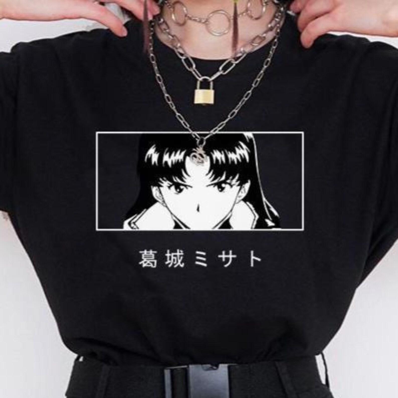 Misato Katsuragi Anime Shirt – Evangelion Tshirt,EVA Tee,Katsuragi Sweater M