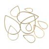 20pcs Waterdrop Closed Frame Charms Drop Rings Pendant Stainless Steel Gold Plated For DIY Jewelry Makings Accessories