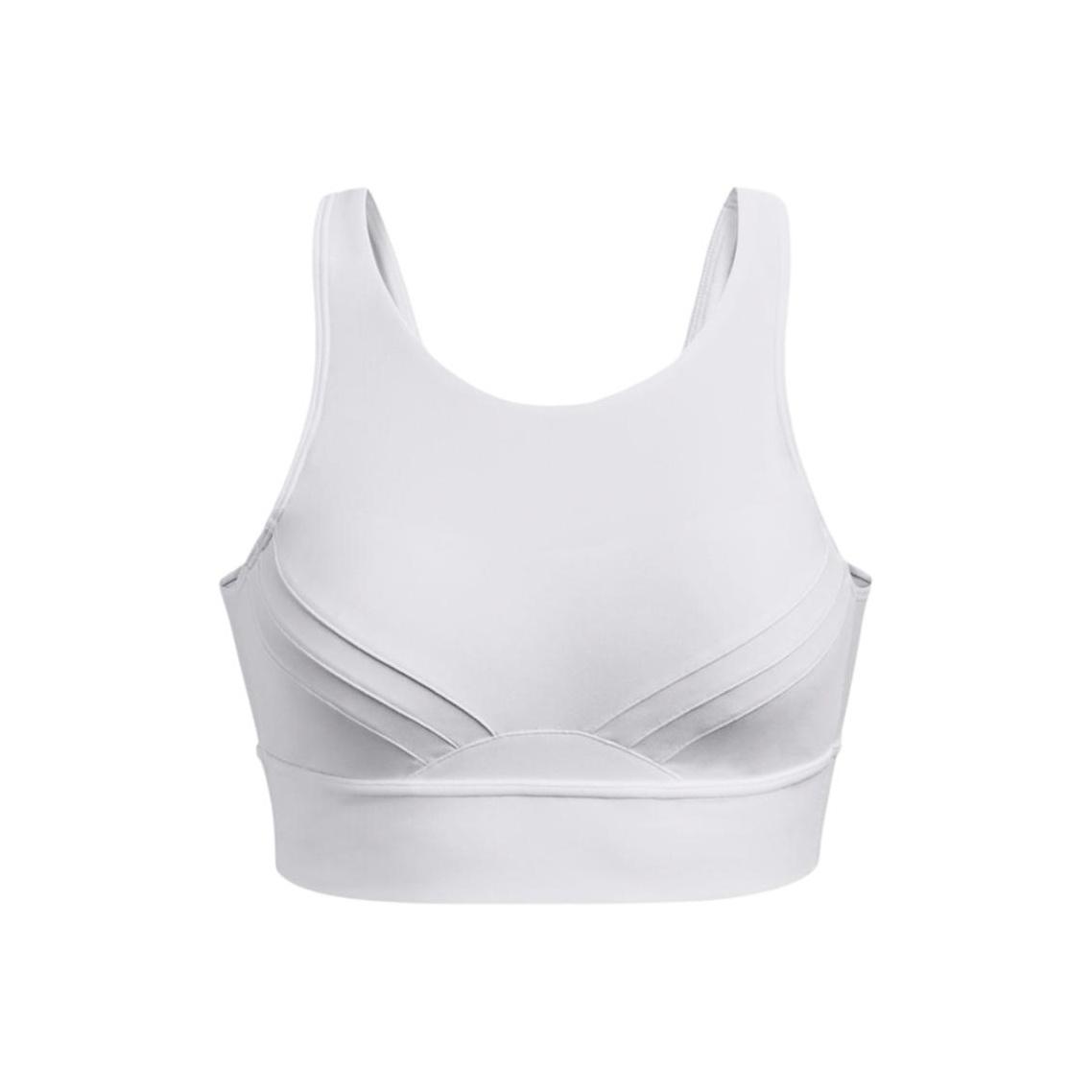Under Armour Infinity Solid Medium Intensity Sports Bra Women underwear White 1376883-100 L
