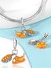Pumpkin Bread Roast Chicken Beer Thanksgiving Gifts Copper Plated For Charms Copper Plated Original Bracelet For Jewelry Making