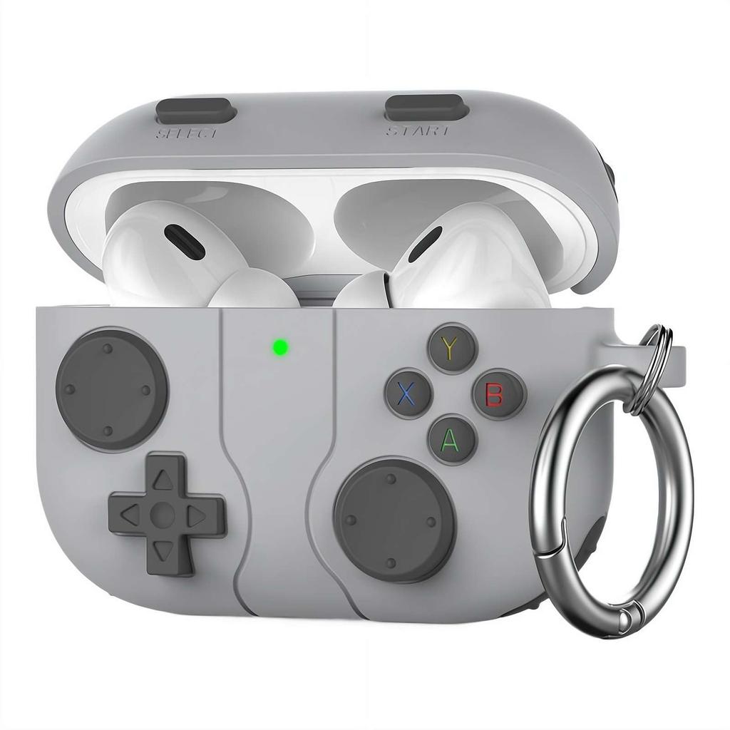 2026 Earphone Case for AirPods Pro 3/4 Retro Handheld Game Console Design Soft Silicone Protector Case Cover For Apple Airpods 4