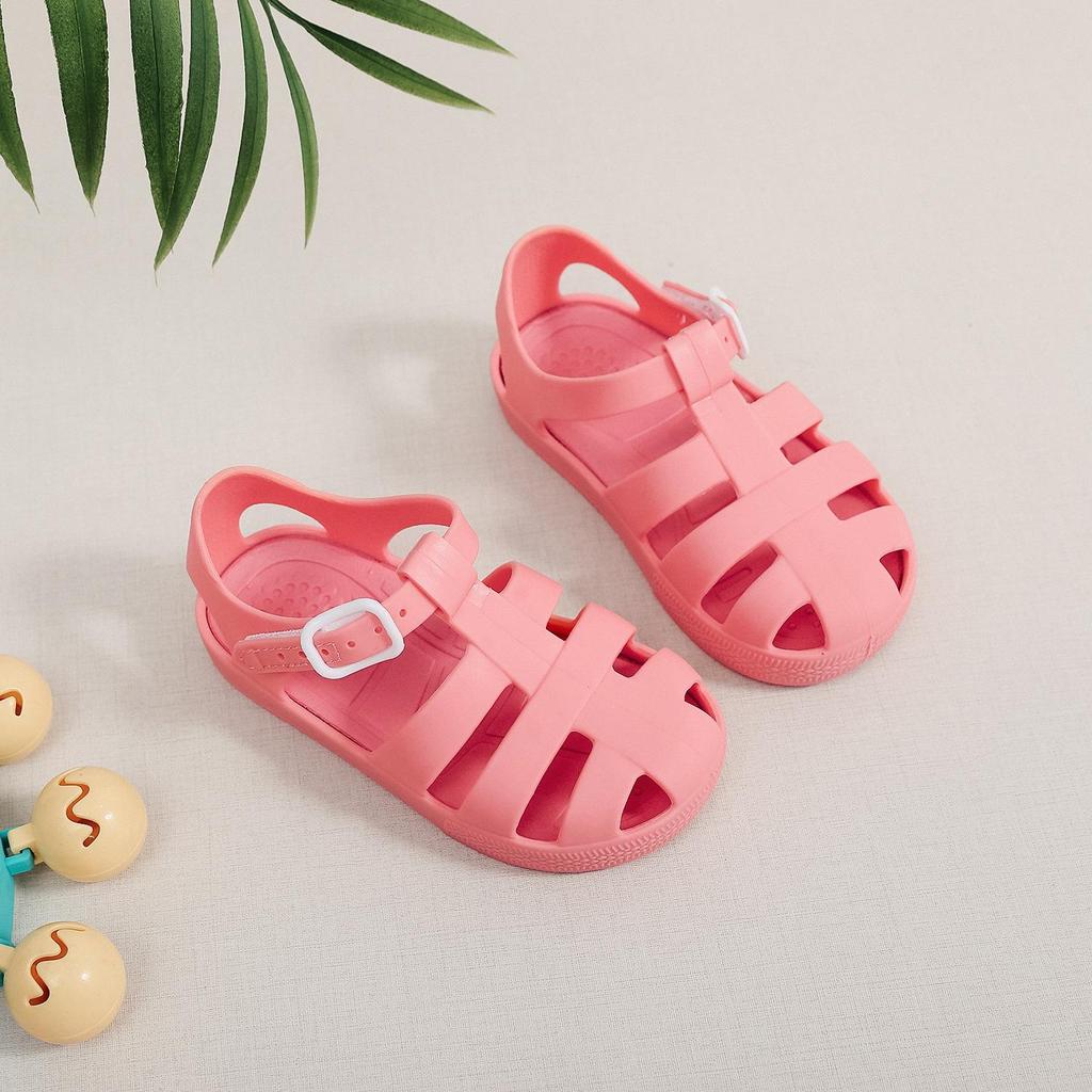 Children's Waterproof Velcro Beach Sandals – Non-Slip, Closed-Toe, Soft Sole for Boys & Girls