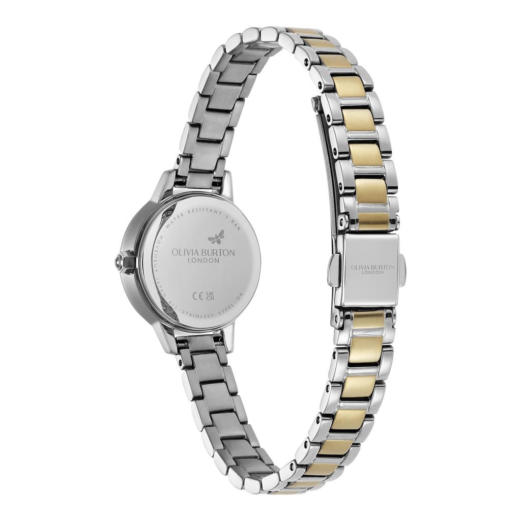 Authorized Dealer Olivia Burton Watch 24000241 Classic Mini White Silver with Gold Bracelet 23mm [OLIVIA BURTON] Women's [CLASSICS] &