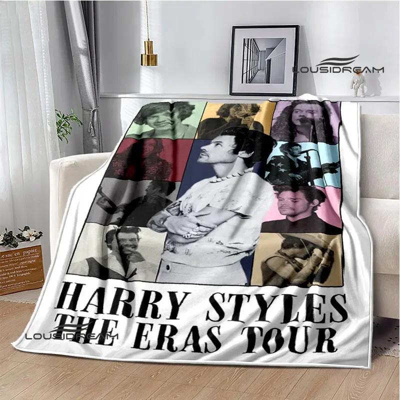 Singer H-Harry-Styles Printed Blanket Picnic Blankets Flange Warm Blanket Soft and Comfortable Blanket Bed Linings Birthday Gift