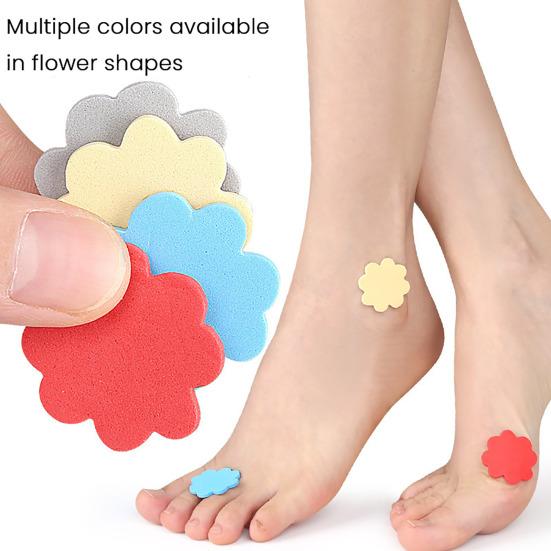4Pcs Flower Heel Pad Self-adhesive Non-slip Foot Pain Relief Blister Prevention Loose Shoes High Heel Grip Cushion Protector Insert Liner
