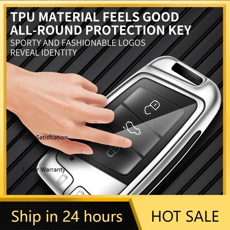 Car Sticker 2025 Hot Zinc Alloy Car Smart Remote Key Fob Case Cover Protector Shell For Skoda Superb A7 Karoq Kodiaq 2020 2021 K