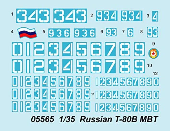 Trumpeter Soviet Army Main Battle Tank Plastic Model 1/35 T-80B