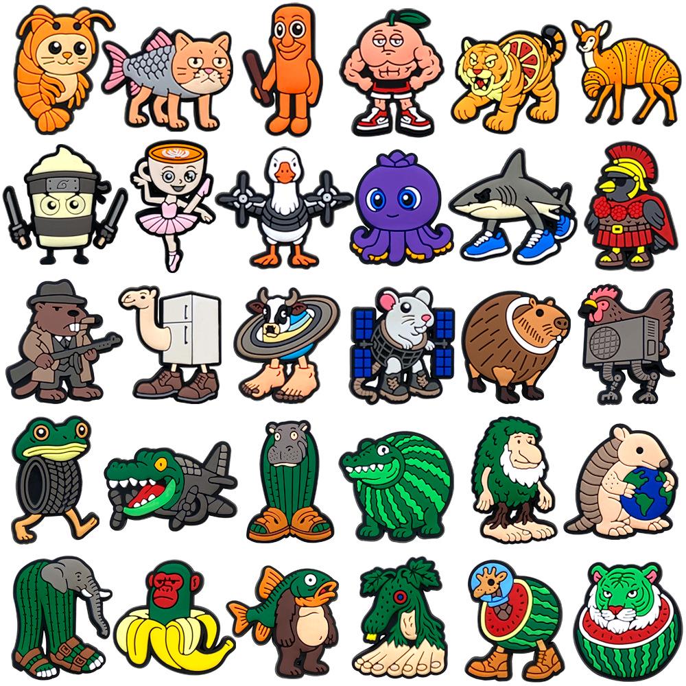 84 Exquisite Anime Shoe Charms: Soft Rubber Buckles for DIY Clogs and Cute Decorations