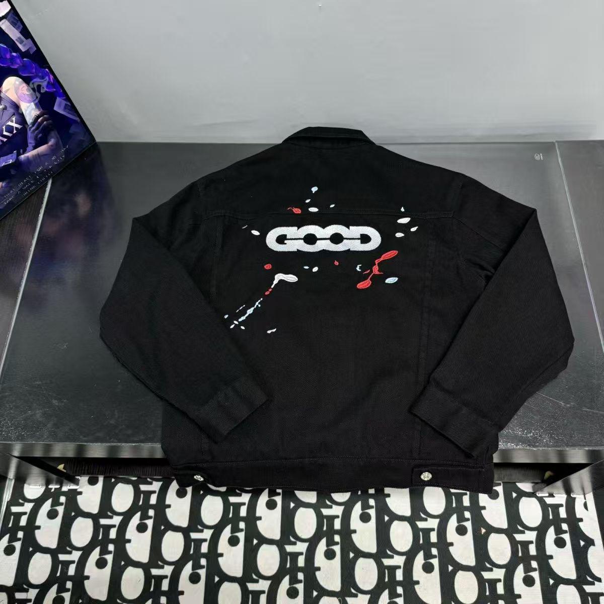 Унисекс джинсовая куртка в стиле американского ретро - Универсальная и модная верхняя одежда с лацканами XL