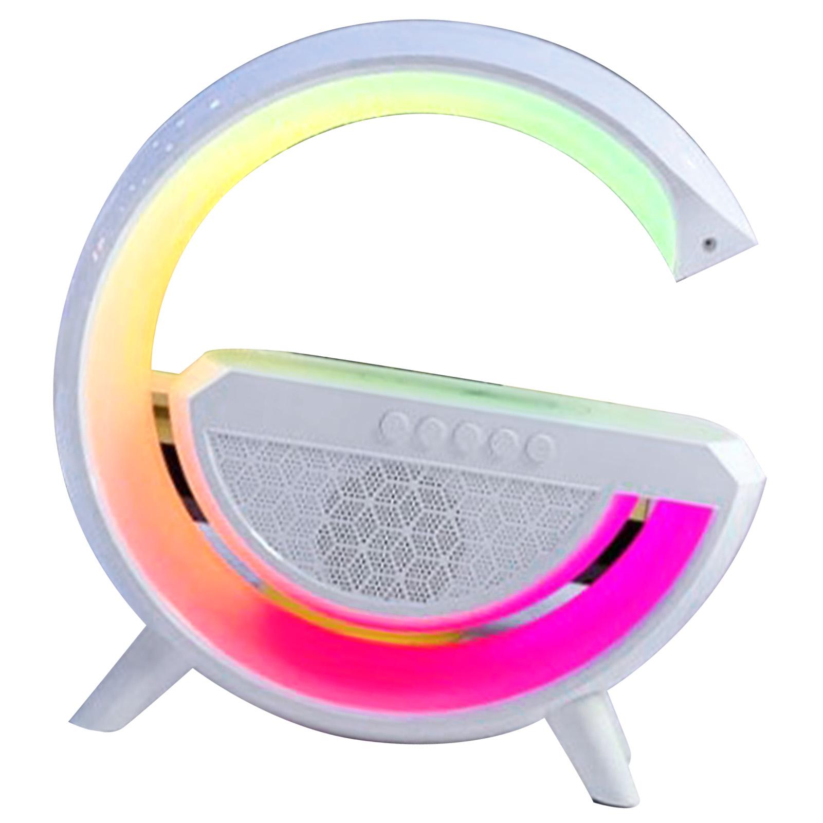 

RGB Bluetooth-колонка с будильником и функцией беспроводной зарядки 3 в 1 Многофункциональная беспроводная