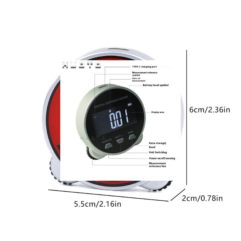Small Digital Measuring Tool Multiple Surfaces Trackings High Accuracy Sensors Easy Carry Long Distances Measure for DIY Projects
