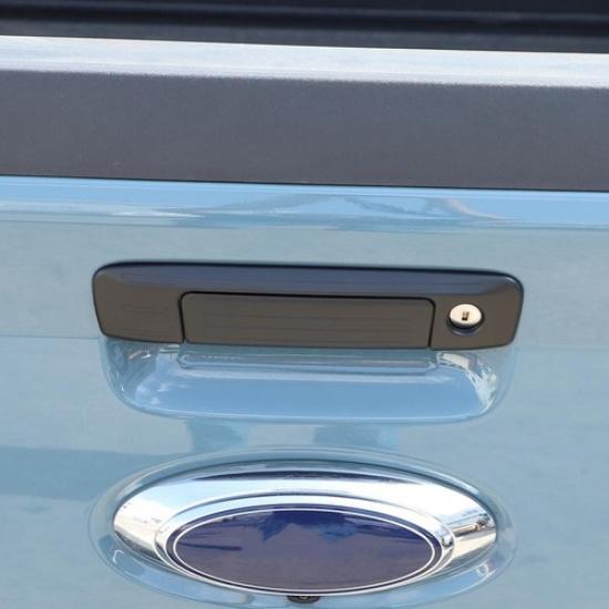 2pcs Tailgate Handle Trim Cover ABS Matte Black For Ford Maverick