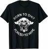 Limited Vinta Born To Sh!t Forced To Wipe Cotton Men T Shirt