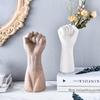 Nordic Style Creative Ceramic Ornament Imitation Hand Men and Women Living Room Home Decoration Flower Ware Realistic Fist Vase