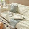 INS Creme Stil Frisches Sofakissen Plüsch Rutschfest Leder Sofaüberwurf Stoff Nordisch Sofastoff Herbst und Winter