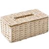 Rattan Tissue Box Vintage Serviettenhalter Fall Unordnung Lagerung Container Abdeckung Wohnzimmer Schreibtisch Dekoration