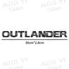 3D ABS Plastic OUTLANDER Letter Logo Car Rear Bumper Trunk Body Sticker For Mitsubishi Car Styling Accessories
