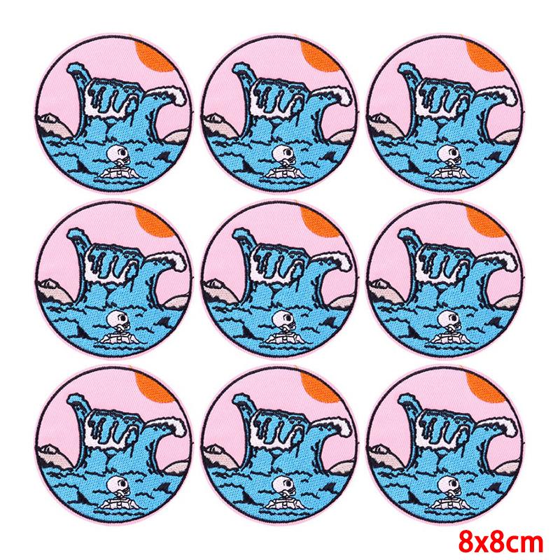 10 ks/šarže Velkoobchod Vyšívací nášivka Nažehlovací záplaty na oděvy Záplaty na oděvy Bundy Dekor Nášivka Šití potřeby