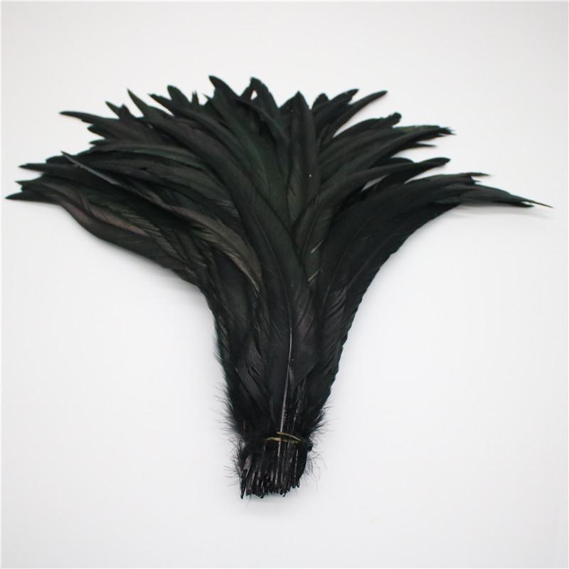 50pcs/lot Rooster Tail Feathers for Crafts 25-40cm/10-16inch Carnival Home for Dancers Diy Plume