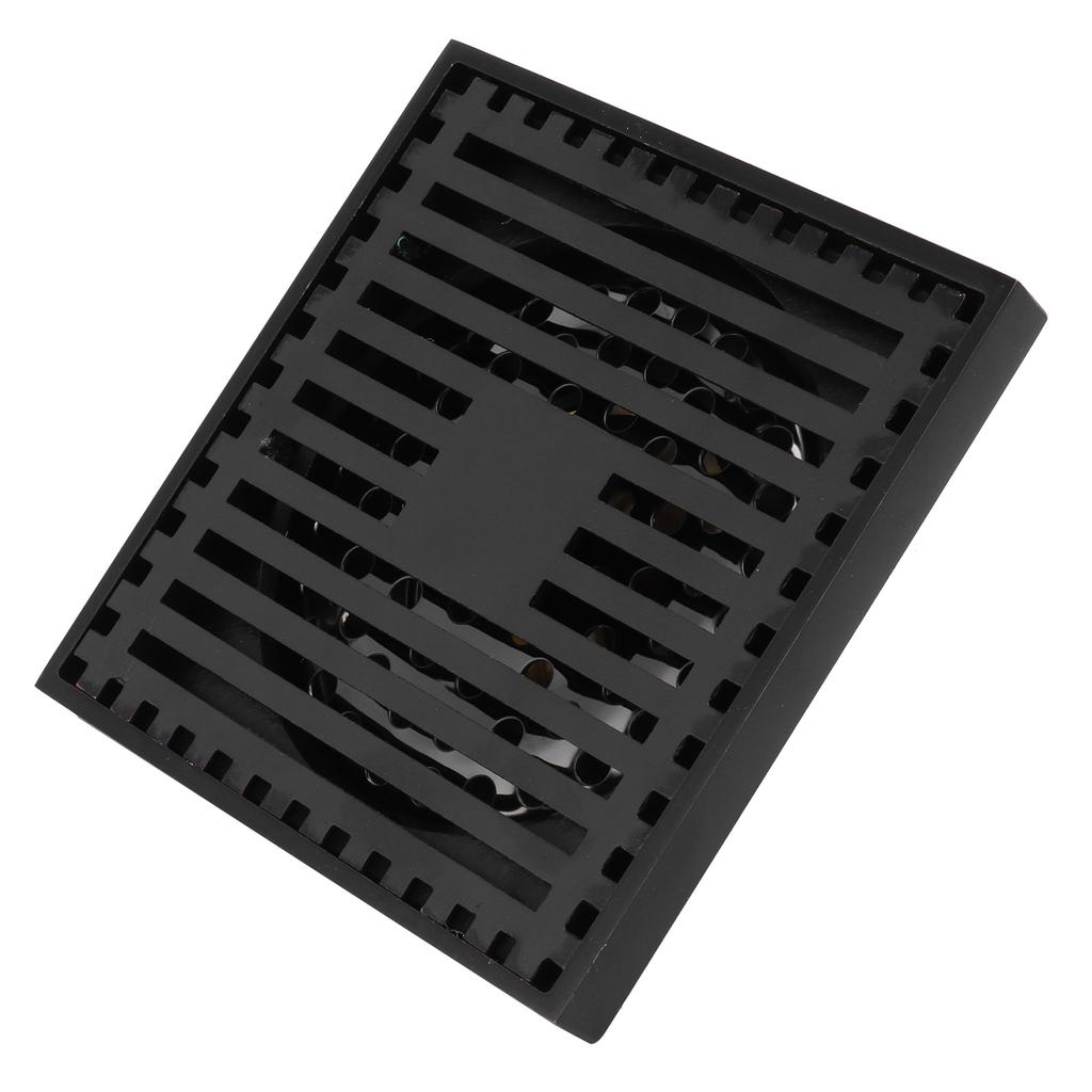 Floor Drain Highgrade Antique Shower Drain with Filter for Kitchen Bathroom Balcony Black(Shallow
