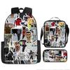 Luxury Novelty Peculiar Cool Skibidi Toilet 3D Print 3pcs/Set Pupil School Bags Laptop Daypack Backpack Lunch Bag Pencil Case