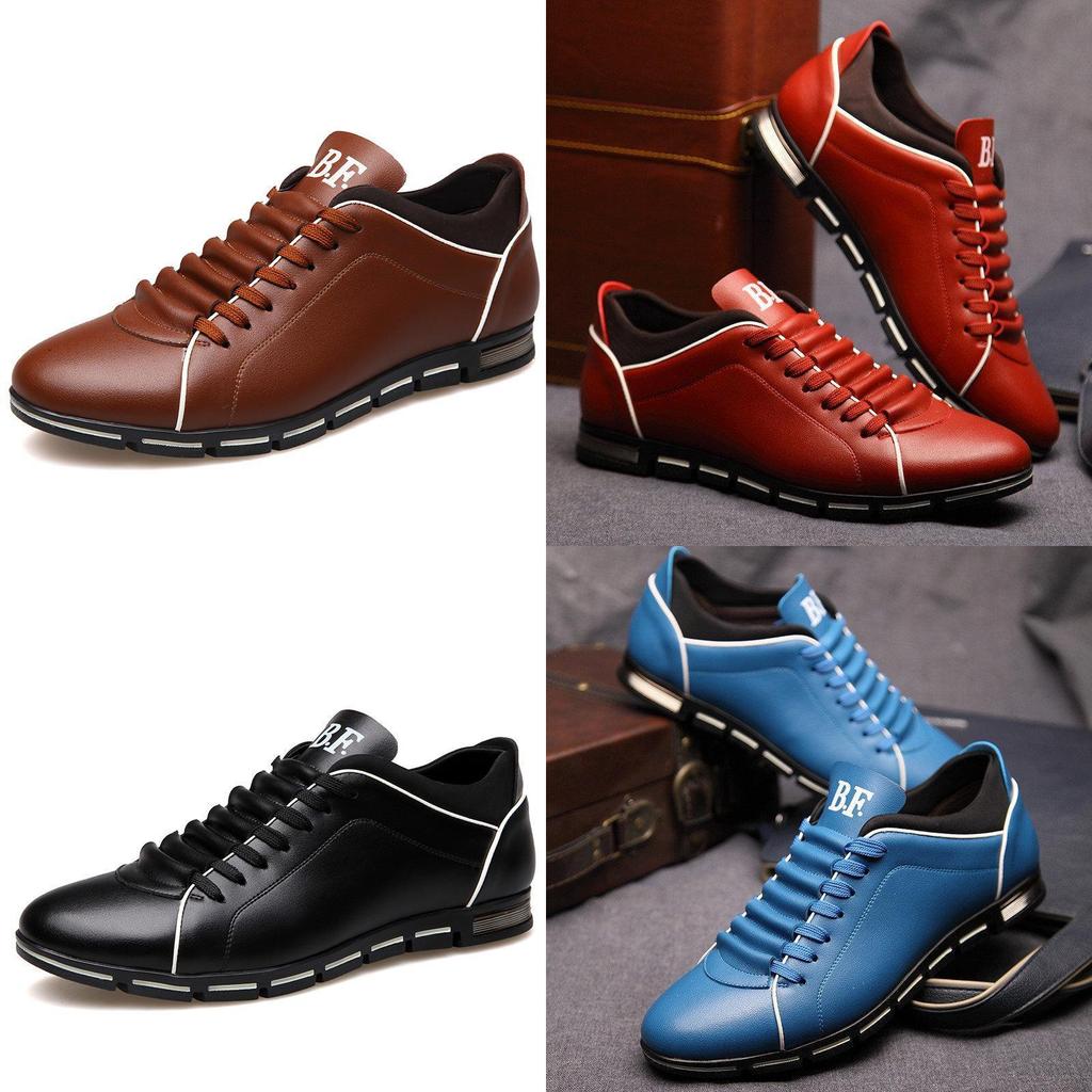 Stylish Casual Fashion Big Size Shoes For Versatile Breathable Leather Leisure Men Sneakers