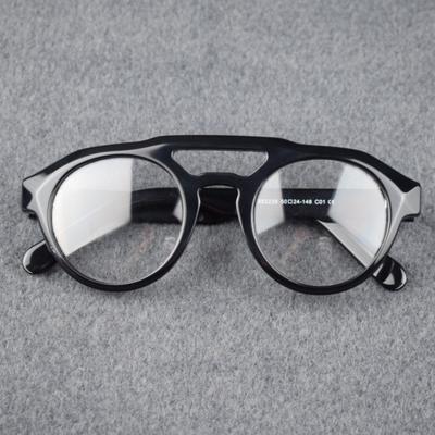 Prescription Glasses Anti Blue Light/Photochromic Round Acetate Myopia/Hyperopia/Progressive Eyeglasses for Men