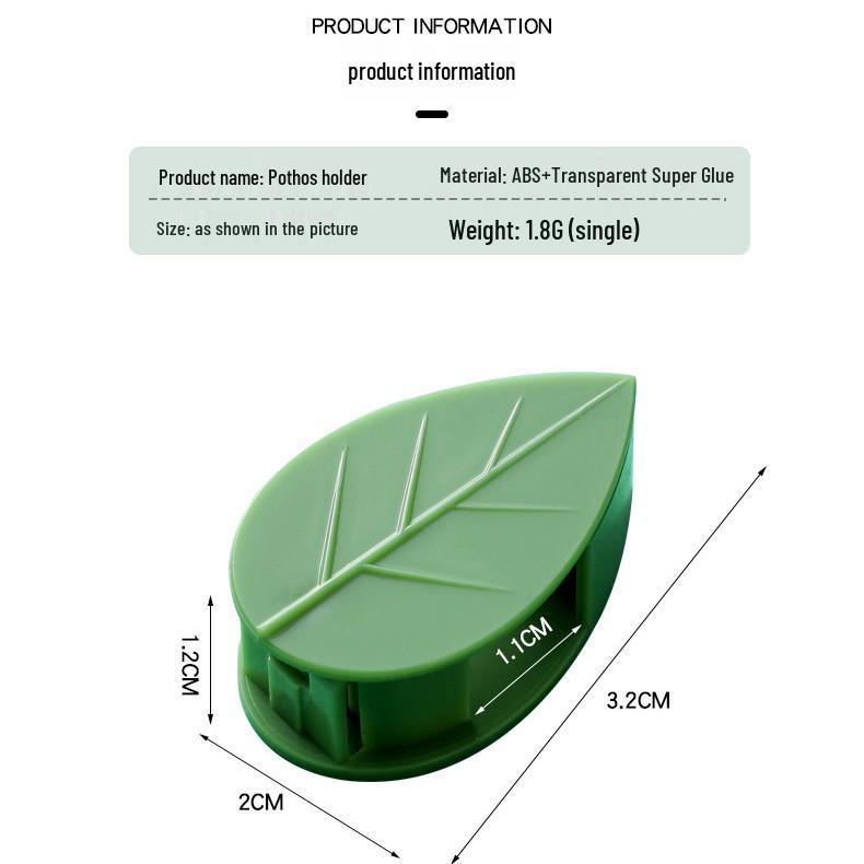 Self-Adhesive Invisible Clips for Wall-Mounting Green Vines and Ivy
