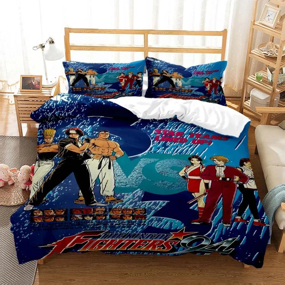 The King Of Fighters Digital 3D Duvet Cover Bedding Set Comforter Linen Pillowcases Home Decor Single Double Twin King Queen