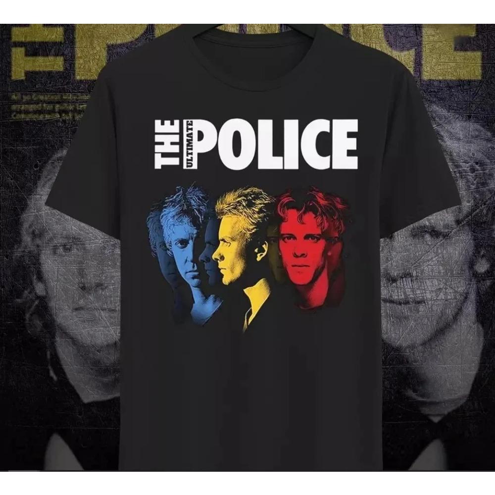 The Police Walking On The Moon Vintage Style Japan 1980 Tour Poster Print New Wave Rock Unisex T-Shirt