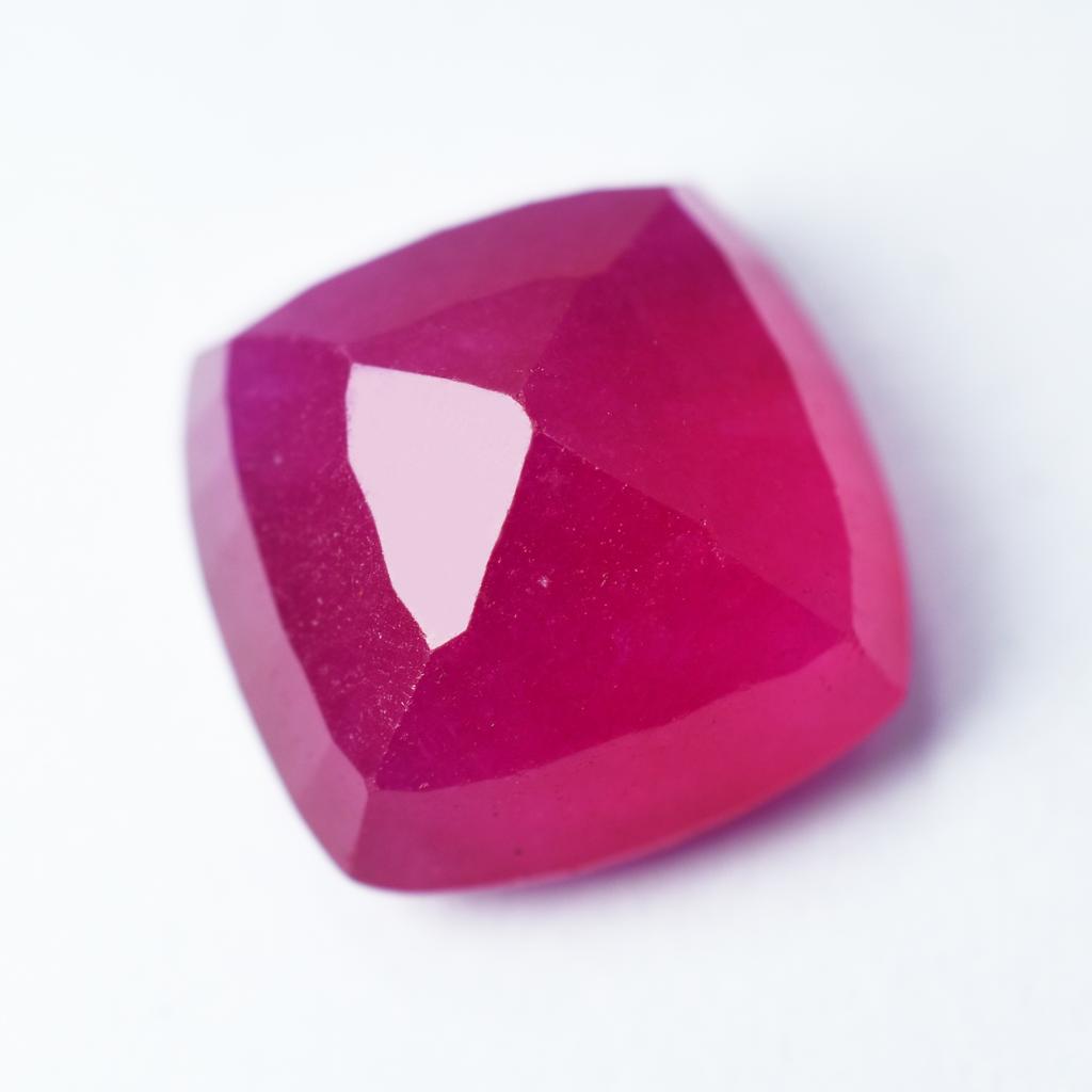 AAA+ RUBY Red Square Cushion 9.30 Ct PRECIOUS Natural CERTIFIED Loose Gemstone S-991