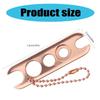 Essential Oil Bottle Opener with Keychain Metal Glues Bottle Opener Stainless Steel Roller On Caps Opener Tool