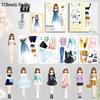Children's Cute Magnetic Dress-Up Sticker Album for Baby Clothing