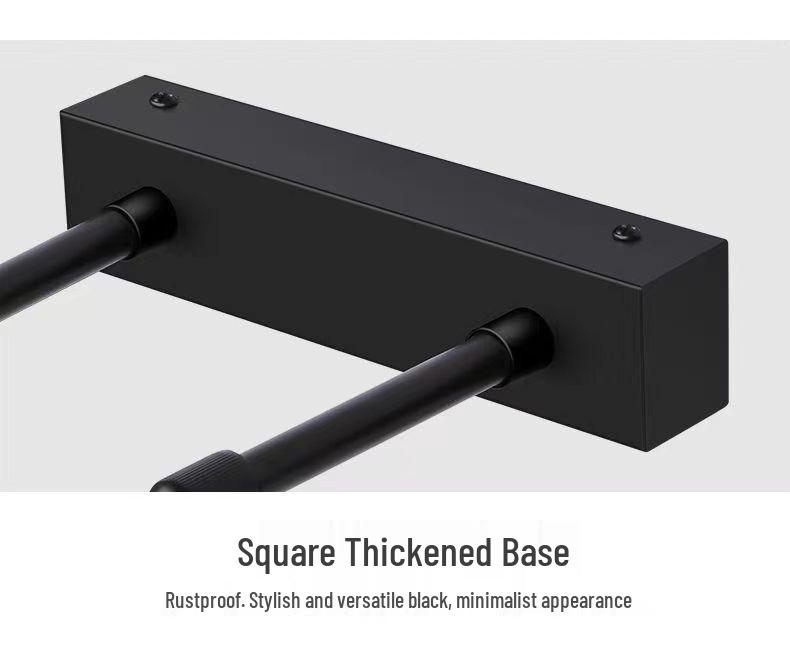 Waterproof LED Vanity Light with Retractable Bracket and Mist-Proof Acrylic Shade for Bathroom Mirrors.