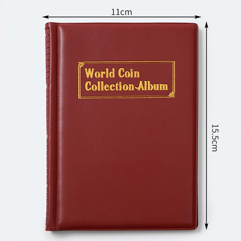 Kniha na sbírku mincí se 120 kapsami 10 stran Držák na sbírku mincí Album Organizér na pamětní mince Úložný prostor