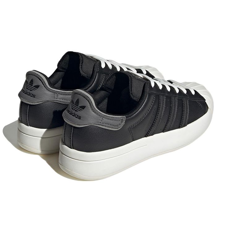 Adidas Originals Superstar Leather Comfortable Trendy Low-Top Sneakers Unisex Sneakers Black IG4803