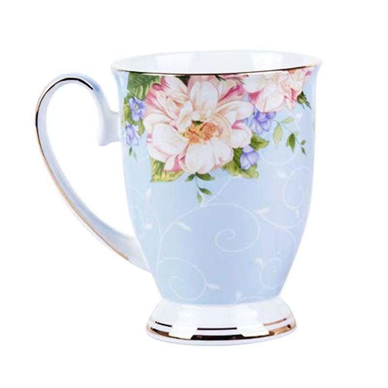 Phnom Penh White Coffee Couple Cup,280ML Light Luxury Mug European Creative Personality Trend Bone China Mugs Ceramic Drinkware