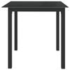 Maison Exclusive - Table de jardin Noir 80x80x74 cm Aluminium et verre