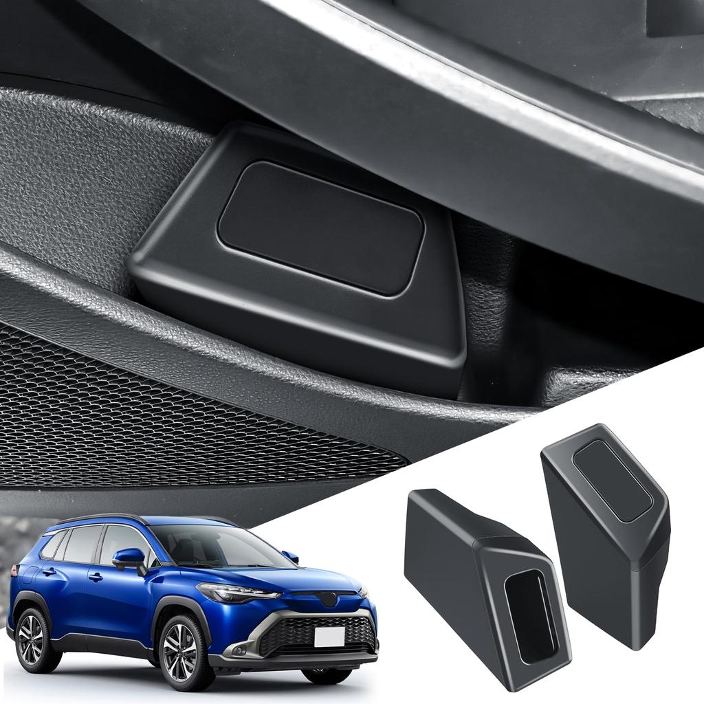ECOZEN Trash Cans for Toyota Corolla Cross Car Trash Storage Car Corolla Cross SUV ABS Black 2-Piece Set Door-Side ZSG10/MXGA10 Models. Can,